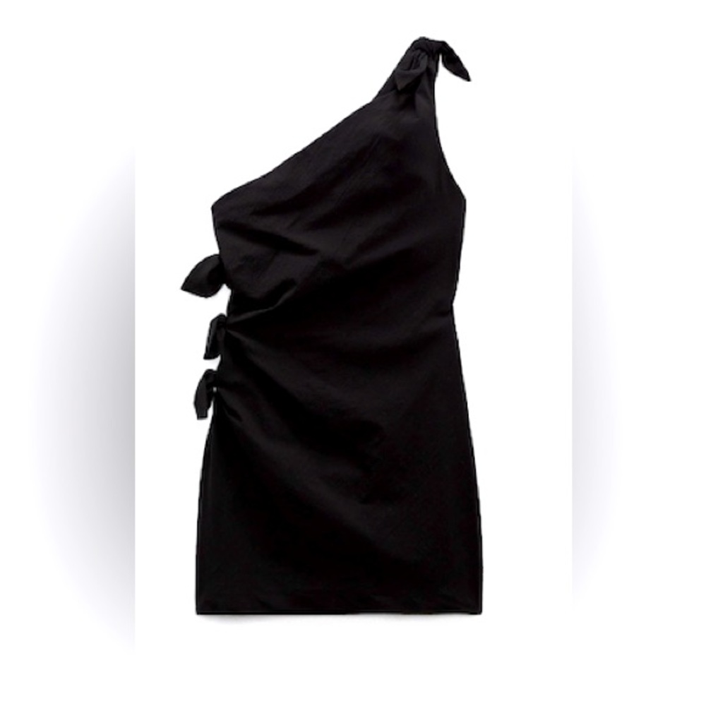 Black mini dress
